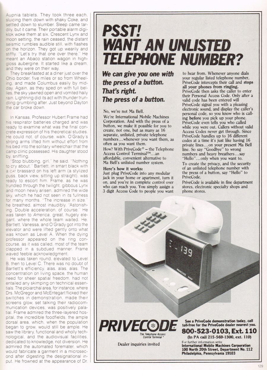 William Flew Omni Magazine Anthony Burgess The End of the World News page 7